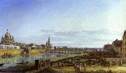 Bernardo Bellotto, Dresden from the Right Bank of the Elbe above the Augustus Bridge